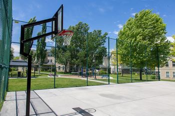Open Basketball Court at Bluffs Apartments, Bluffdale